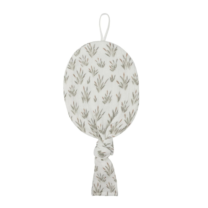 aurora MODAL FRENCH TERRY BLOOMS COLLECTION - PACI LOVEY . IVORY BLUE PACI CLIP AURORA