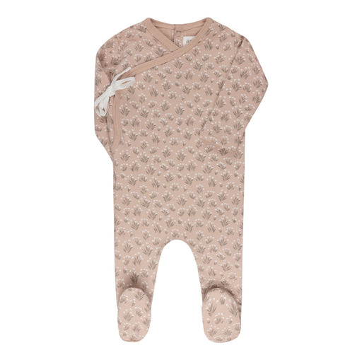 AURORA - MODAL FRENCH TERRY BLOOMS COLLECTION - FOOTIE MAUVE CLOTHING AURORA