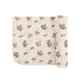 ELY`S & CO. QUILTED PLUM PRINT - MUSLIN SWADDLE