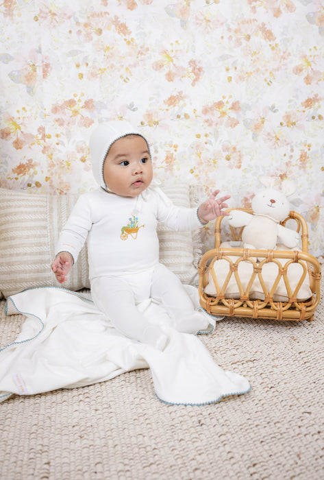 Embroidered Wagon Blanket Baby & Toddler Tricot Bebe