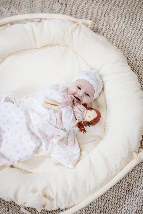 Ditsy Print Footie & Hat Baby & Toddler Tricot Bebe