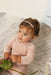Embroidered Collar Footie and Bonnet Baby & Toddler Tricot Bebe