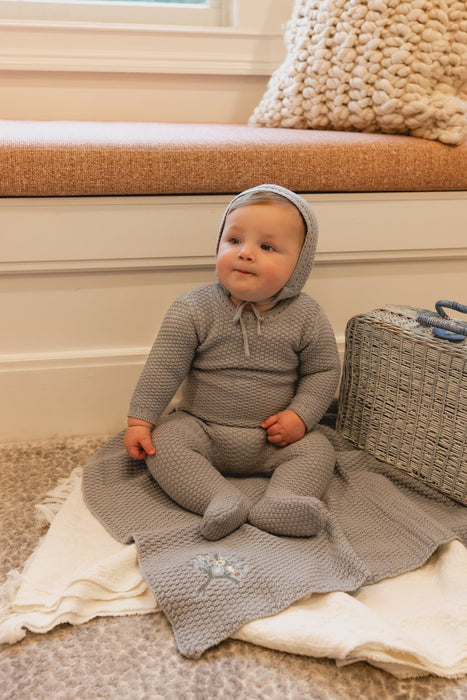 Knit Blanket Embroidered Baby & Toddler Tricot Bebe