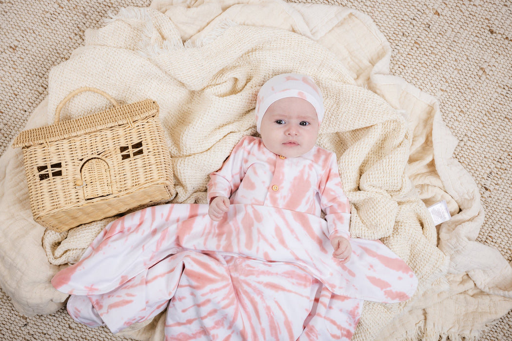 Tie Dye Footie & Hat Baby & Toddler Tricot Bebe