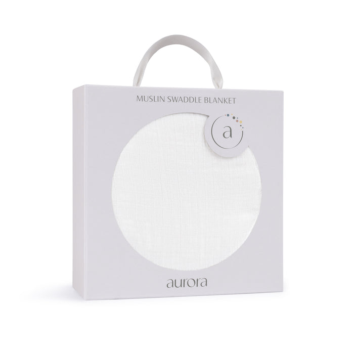 AURORA MUSLIN SWADDLE WITH SCALLOP . IVORY CLOTHING AURORA