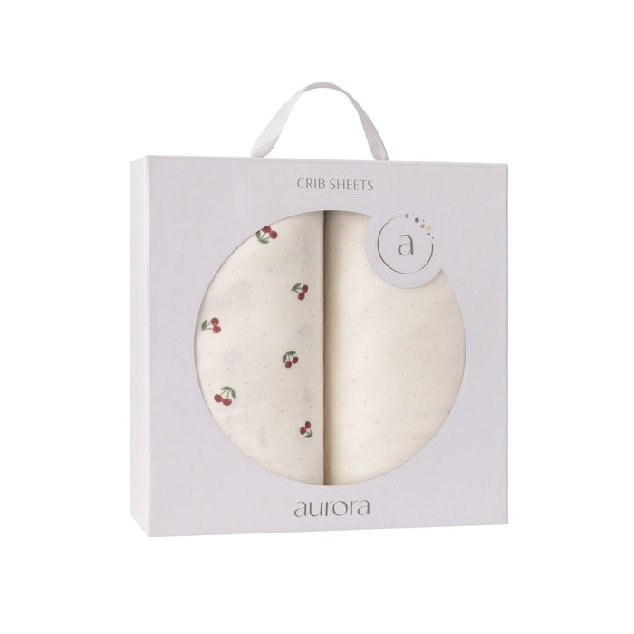 AURORA BY ELY`S & CO. 2 PACK CRIB SHEET