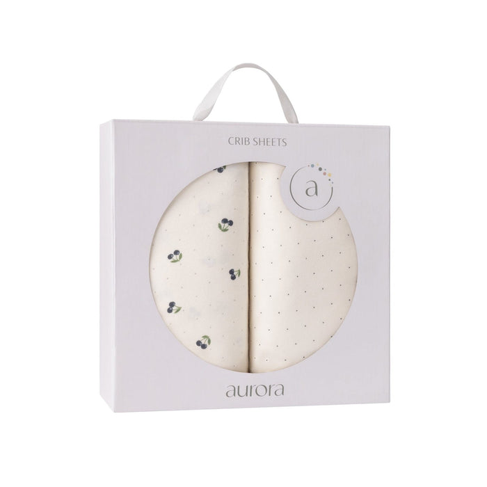 AURORA BY ELY`S & CO. 2 PACK CRIB SHEET