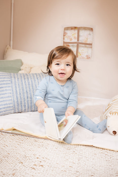 Train Print Footie & Hat Baby & Toddler Tricot Bebe