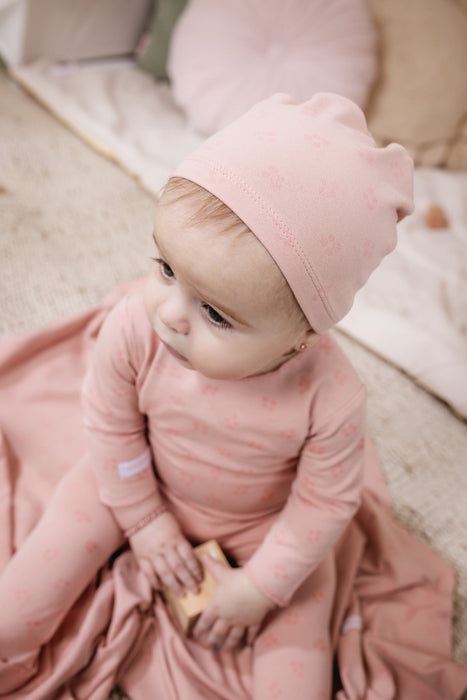 Ditsy Print Footie & Hat Baby & Toddler Tricot Bebe