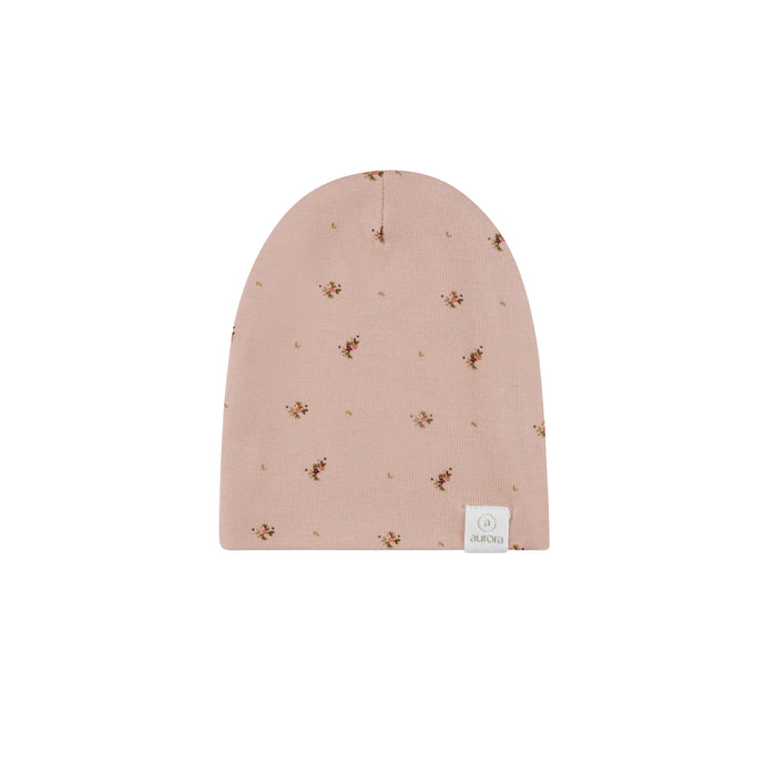 AURORA FLORAL PRINT COLLECTION - FOOTIE + BEANIE CLOTHING AURORA
