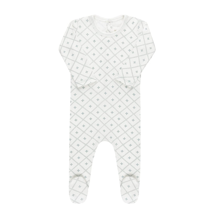 AURORA DIAMOND PRINT COLLECTION - FOOTIE + BONNET CLOTHING AURORA