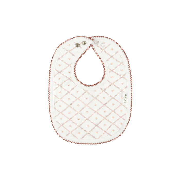 AURORA DIAMOND PRINT COLLECTION - BIB . IVORY PINK CLOTHING AURORA