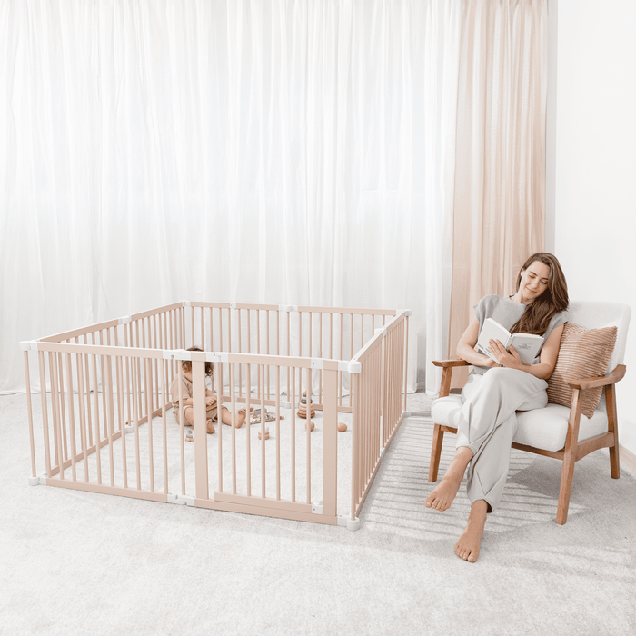 Playpen for Toddler and Babies by Comfy Cubs in Blush Playpen Comfy Cubs