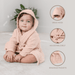 Muslin Bath Robe for Kids, Blush by Comfy Cubs Comfy Cubs