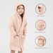 Muslin Bath Robe for Kids, Blush by Comfy Cubs Comfy Cubs