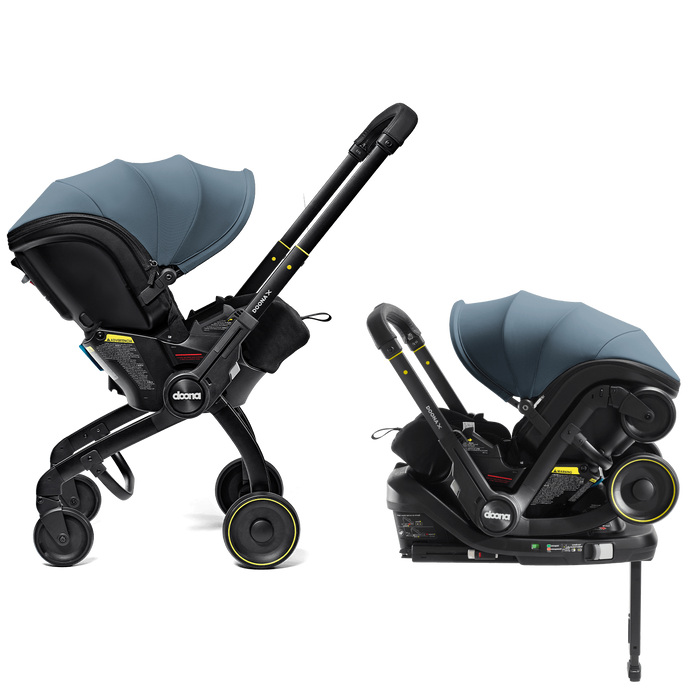 DOONA X CAR SEAT & STROLLER + LATCH BASE . OCEAN BLUE CAR SEAT DOONA