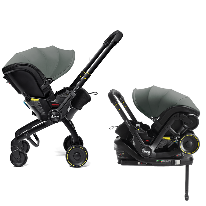 DOONA X CAR SEAT & STROLLER + LATCH BASE . SLATE GREEN CAR SEAT DOONA