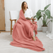 Adult Muslin Blanket in Dusty Rose Muslin Comfy Cubs