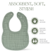 Muslin Bibs by Comfy Cubs - Fern Bibs Comfy Cubs