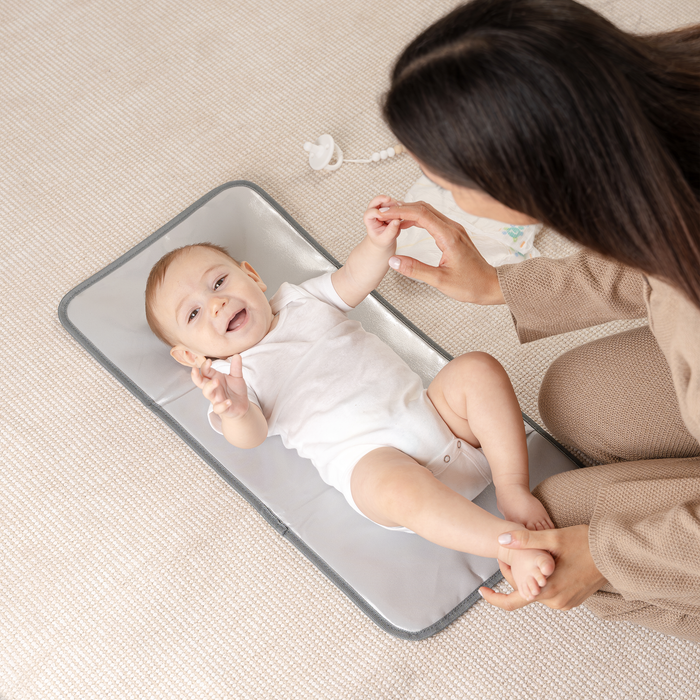 Compact Changing Pad by Comfy Cubs - Grey Pattern Compact Changing Pads Comfy Cubs