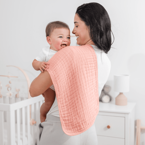 Muslin Burp Cloths by Comfy Cubs - Lace Muslin Burp Cloths Comfy Cubs