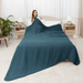 Adult Muslin Blanket by Comfy Cubs in Neptune Muslin Comfy Cubs