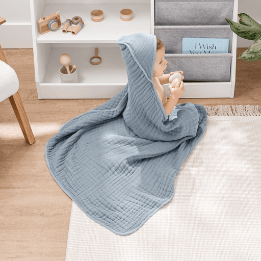 Baby Hooded Towels by Comfy Cubs - Pacific Blue Hooded Towels Comfy Cubs