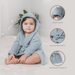 Muslin Bath Robe for Kids, Pacific Blue by Comfy Cubs Comfy Cubs