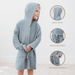Muslin Bath Robe for Kids, Pacific Blue by Comfy Cubs Comfy Cubs
