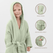 Muslin Bath Robe for Kids, Sage by Comfy Cubs Comfy Cubs