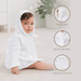 Muslin Bath Robe for Kids, White by Comfy Cubs Comfy Cubs