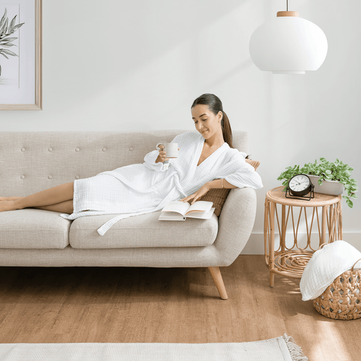 Muslin Bathrobe, White by Comfy Cubs Comfy Cubs