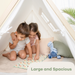 Kids Indoor Play Tent by Comfy Cubs - Natural Wood Comfy Cubs