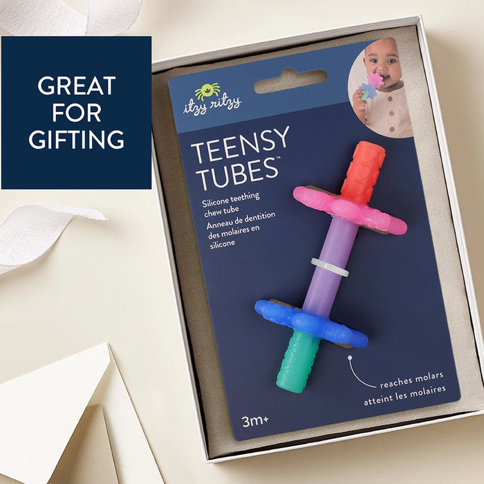 ITZY RITZY TEENSY TUBES RATTLE AND TEETHER TEETHERS ITZY RITZY