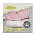 STANDARD CRIB SHEET 2PK PINK