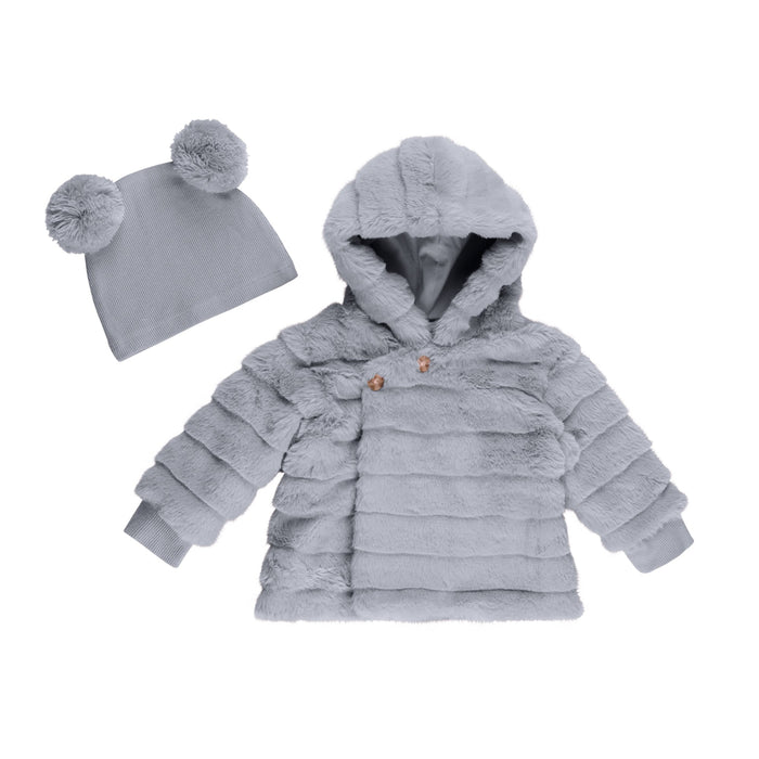 faux fur jacket - Hat subject to availability Baby & Toddler Tricot Bebe
