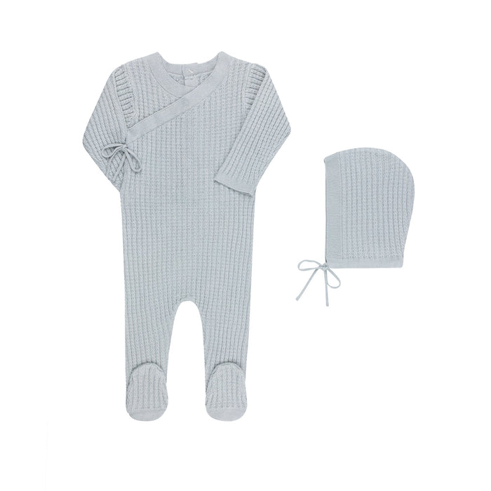 ⁠Ribbed Knit Footie & Hat