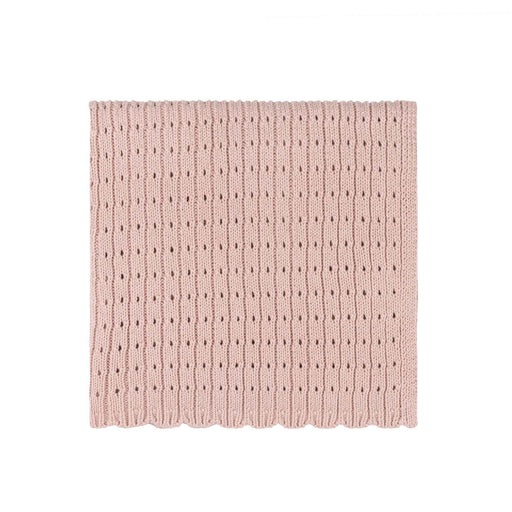 Pointelle Knit Blanket mauve Tricot Bebe