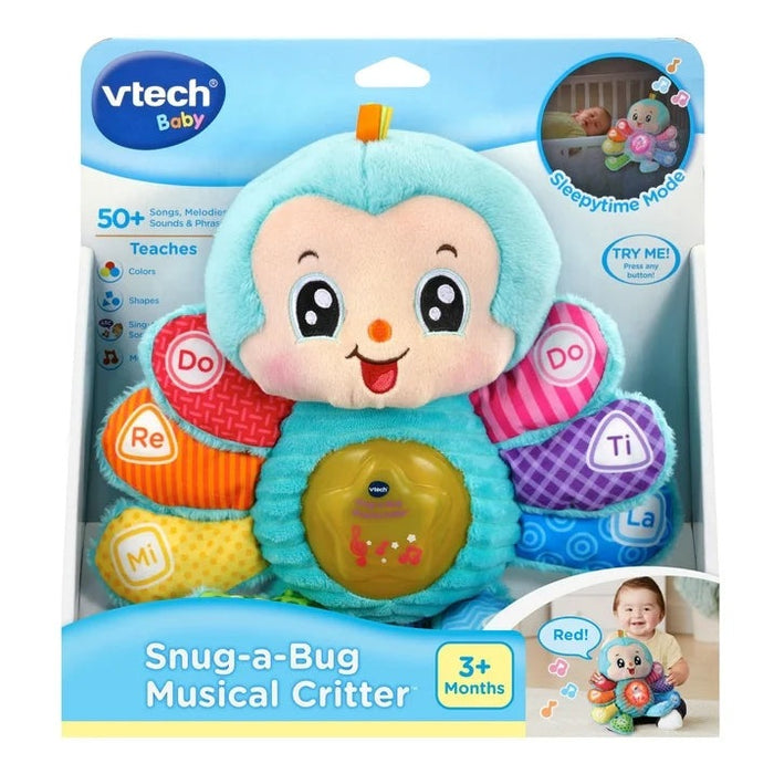 VTECH SNUG-A-BUG MUSICAL CRITTER INFANT TOY WITH LIGHT-UP TUMMY