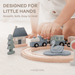 30-Piece Wooden Train Set for Toddlers Ages 1+ Train Set Comfy Cubs