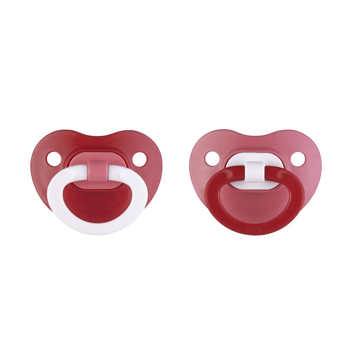 NUK ORTHODONTIC PACIFIER, 6-18 MONTHS, 2 PACK, ASSORTED COLORS