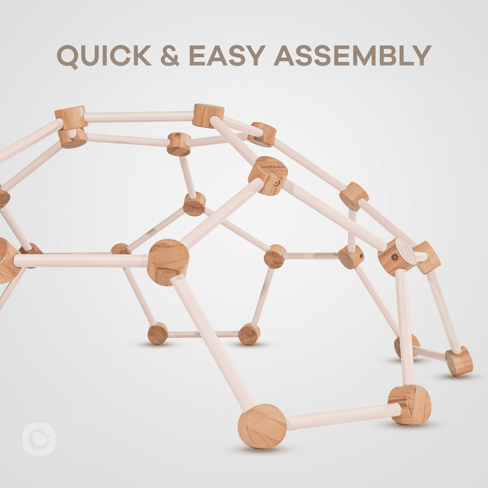 Wooden Climber for Kids by Comfy Cubs (Blush) Comfy Cubs