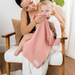 Cotton Burp Cloths by Comfy Cubs - Bold Blush Cotton Burp Cloths Comfy Cubs