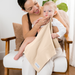 Cotton Burp Cloths by Comfy Cubs - Cream Cotton Burp Cloths Comfy Cubs