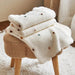 BABYLUXE KNITTED BABY BLANKET - CREAM