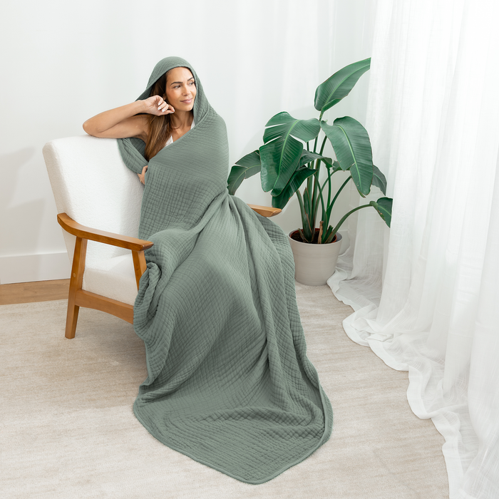 Adult Muslin Hooded Towel by Comfy Cubs Comfy Cubs