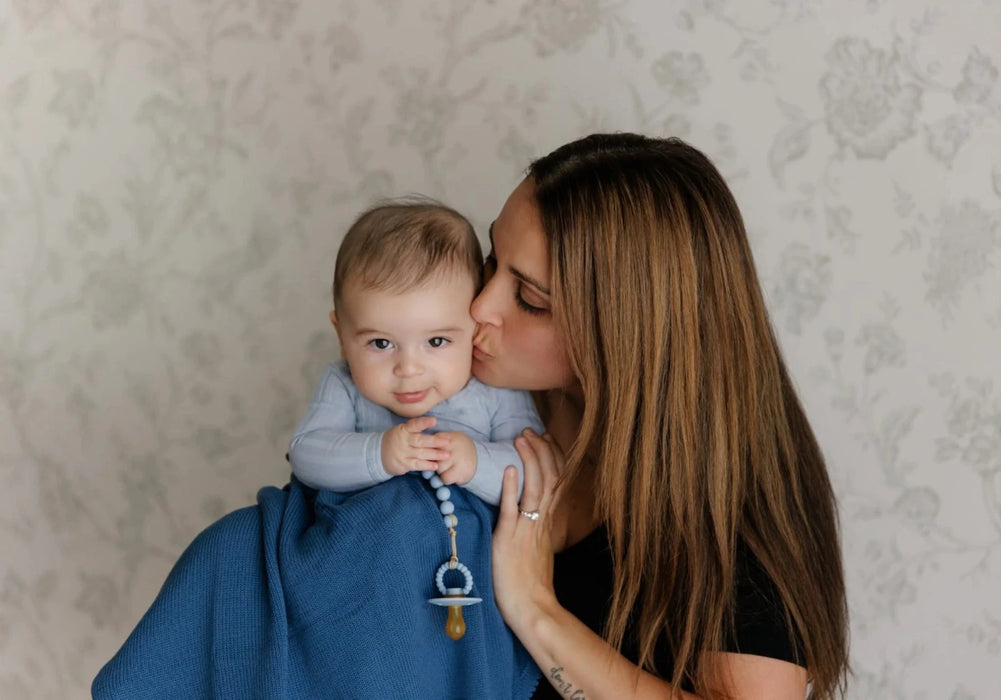 BLEU LA LA LULADREAM PACIFIER + CLIP SET PACI CLIP BLEULALA