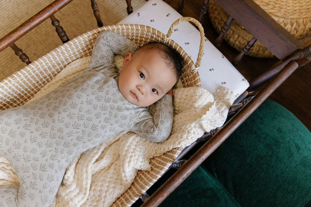 AURORA - MODAL FRENCH TERRY BLOOMS COLLECTION - FOOTIE + BEANIE CLOTHING AURORA