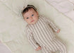 AURORA CLASSICS BABY FOOTIE COTTON RIB LINEAR LEAF COLLECTION FOOTIE AURORA