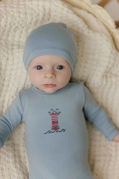 AURORA CLASSICS BABY BOY LAYETTE SET/TAKE ME HOME SET COTTON CROSSSTICH LIGHTHOUSE COLLECTION TAKE ME HOME SET Little Luxury